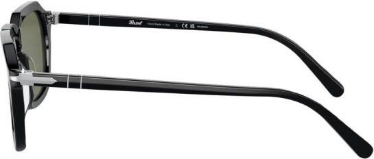 Persol Zonnebril met vierkant montuur Zwart
