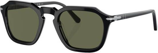 Persol Zonnebril met vierkant montuur Zwart