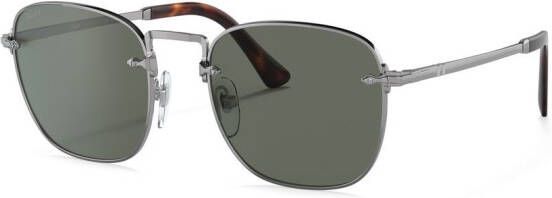 Persol Zonnebril met vierkant montuur Zilver
