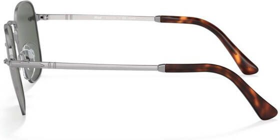 Persol Zonnebril met vierkant montuur Zilver