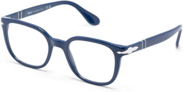 Persol Bril met vierkant montuur Blauw