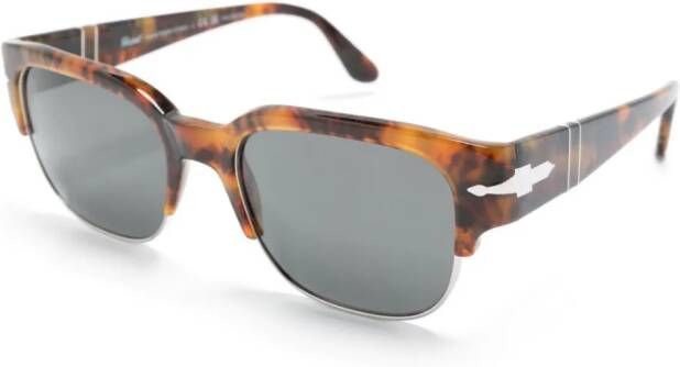 Persol Tom zonnebril met vierkant montuur Bruin