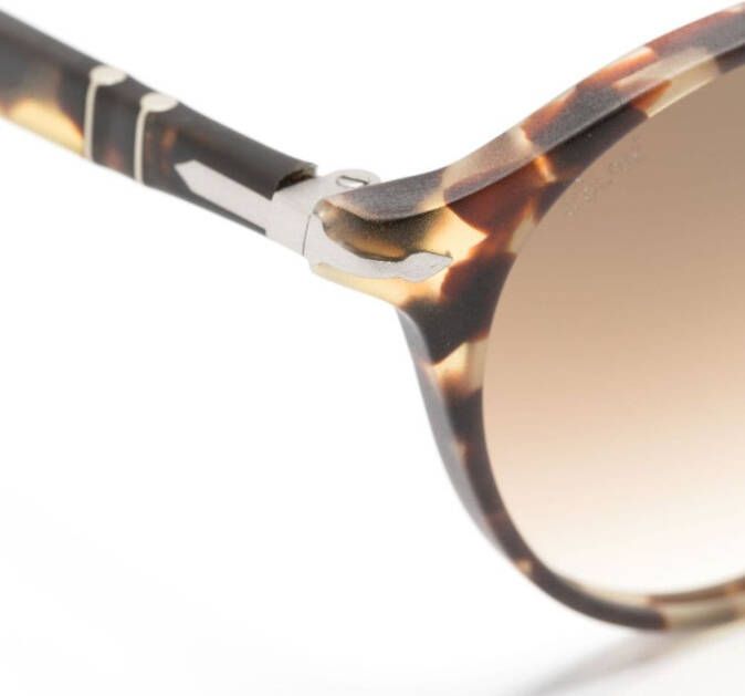 Persol Zonnebril met rond montuur Grijs