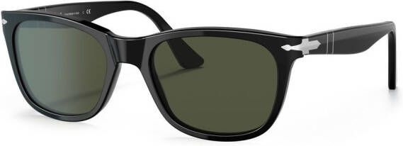 Persol Zonnebril met wayfarer montuur Zwart