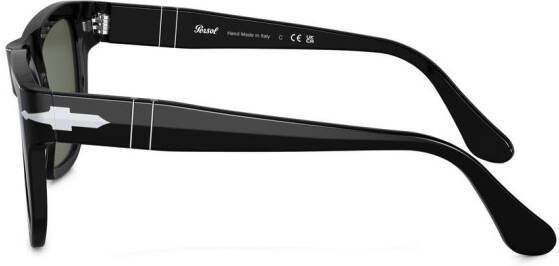 Persol Zonnebril met wayfarer montuur Zwart