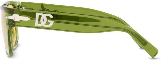 Persol x D&G PO3295S zonnebril met vierkant montuur Groen