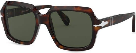 Persol Zonnebril met groot montuur Groen