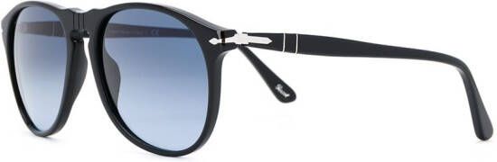Persol Zonnebril met hoekig montuur Zwart