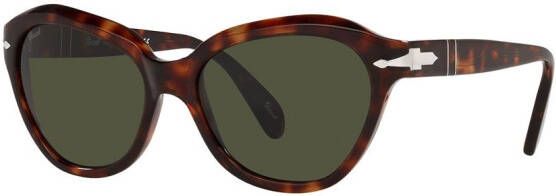 Persol Zonnebril met kattenoog montuur Groen