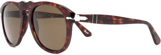 Persol Zonnebril met piloten montuur Bruin