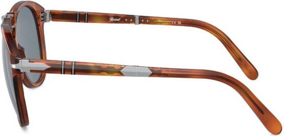 Persol Zonnebril met rond montuur Bruin