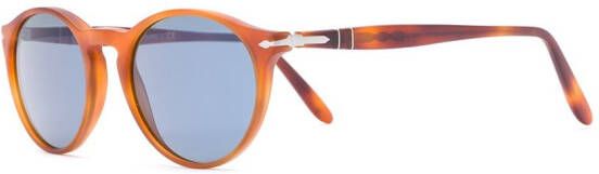 Persol Zonnebril met rond montuur Bruin