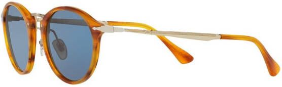 Persol Zonnebril met rond montuur Bruin