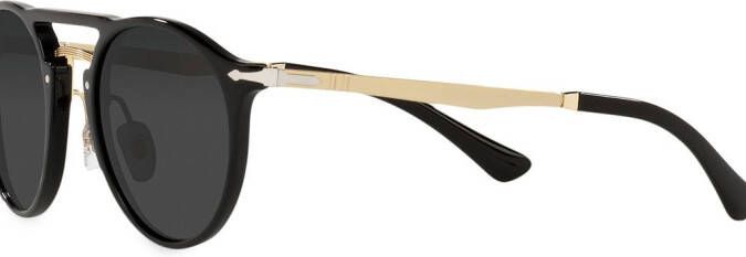 Persol Zonnebril met rond montuur Zwart