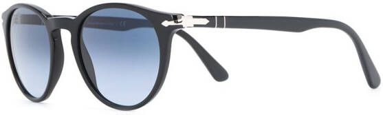 Persol Zonnebril met rond montuur Zwart