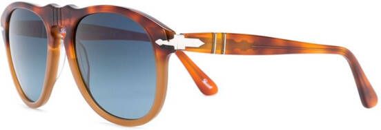 Persol Zonnebril met schildpadschild design Bruin