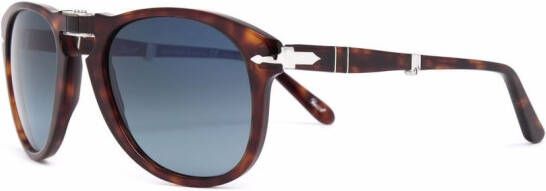 Persol Zonnebril met schildpadschild design Bruin
