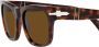 Persol Zonnebril met vierkant montuur Groen - Thumbnail 3
