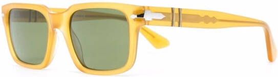 Persol Zonnebril met vierkant montuur Geel
