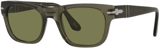Persol Zonnebril met vierkant montuur Groen