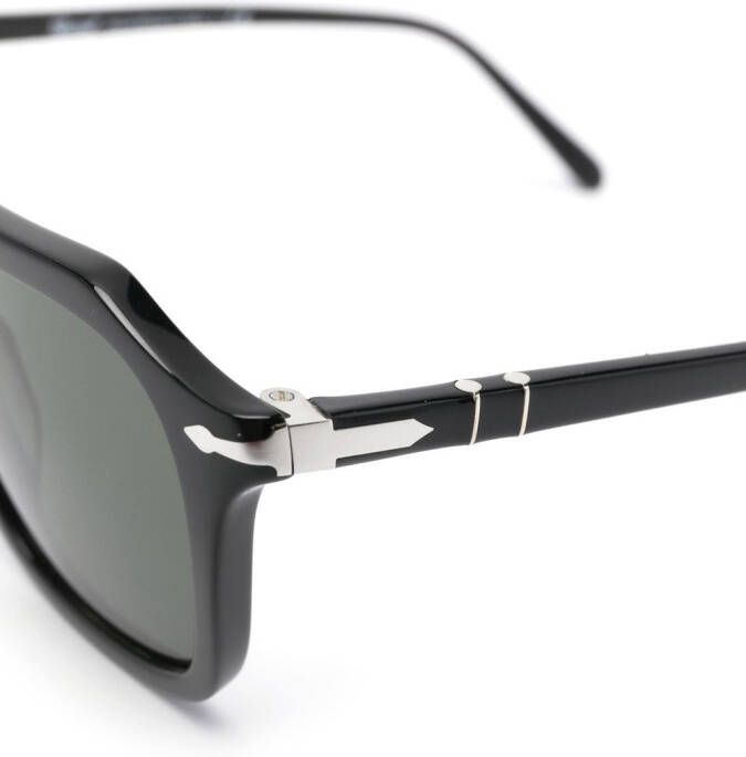 Persol Zonnebril met vierkant montuur Zwart