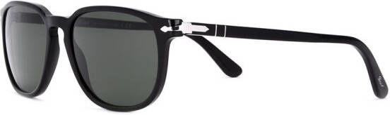 Persol zonnebril met vierkante rand Zwart