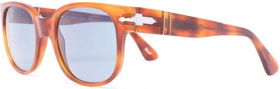 Persol Zonnebril met wayfarer montuur Oranje