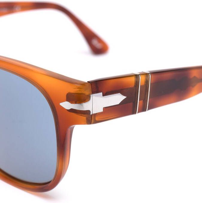 Persol Zonnebril met wayfarer montuur Oranje