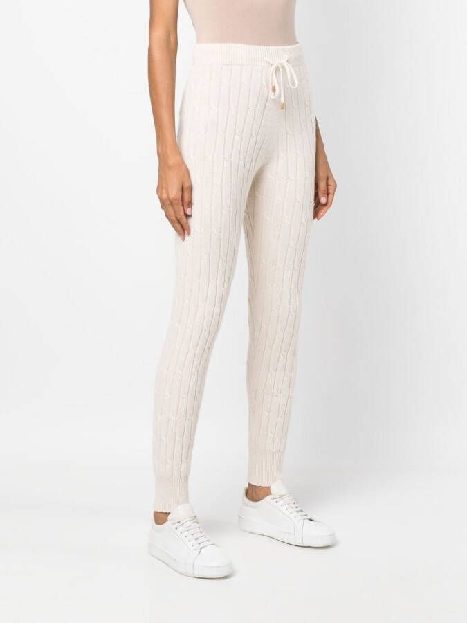 Peserico Broek met trekkoord Beige