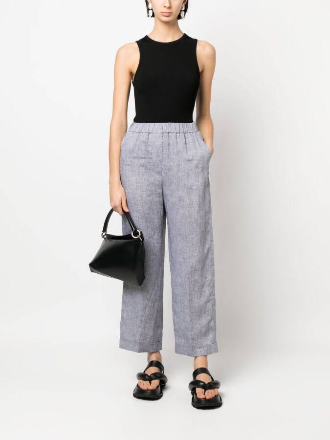 Peserico Cropped broek Grijs