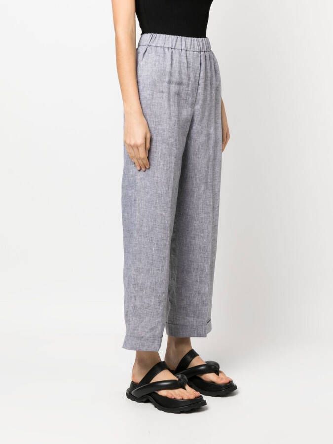 Peserico Cropped broek Grijs