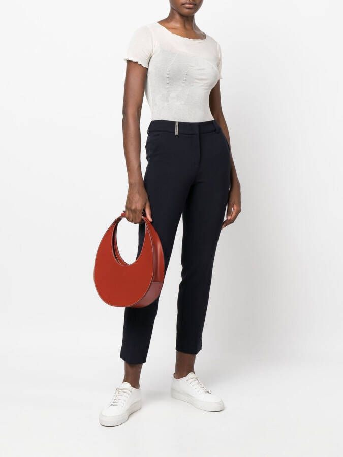 Peserico Cropped broek Blauw