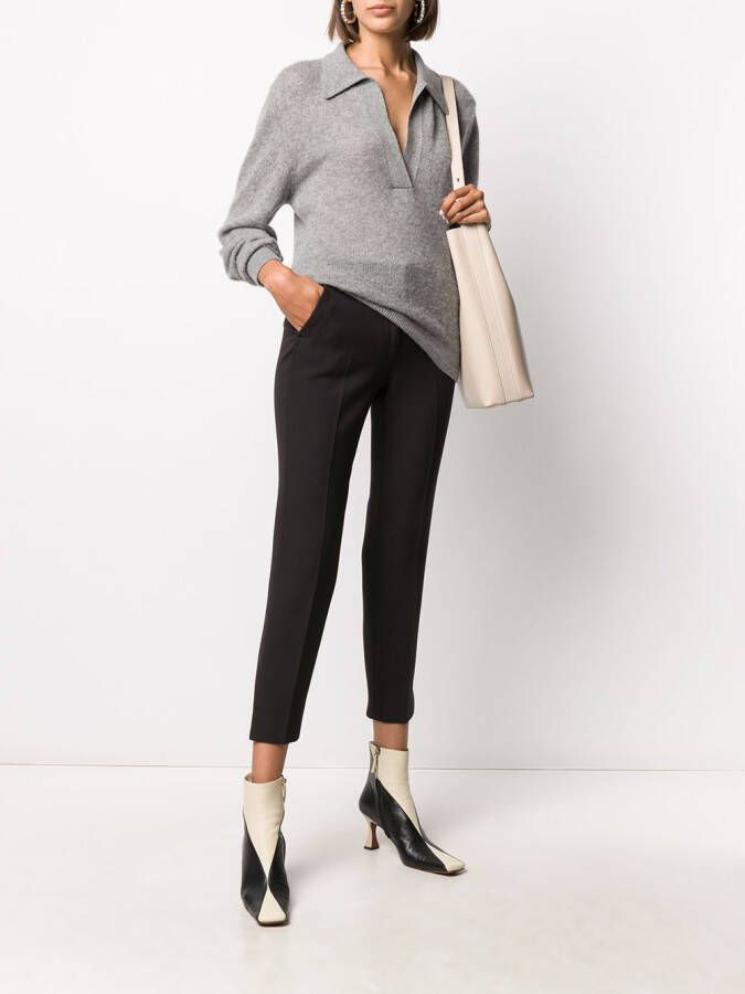 Peserico Cropped broek Zwart