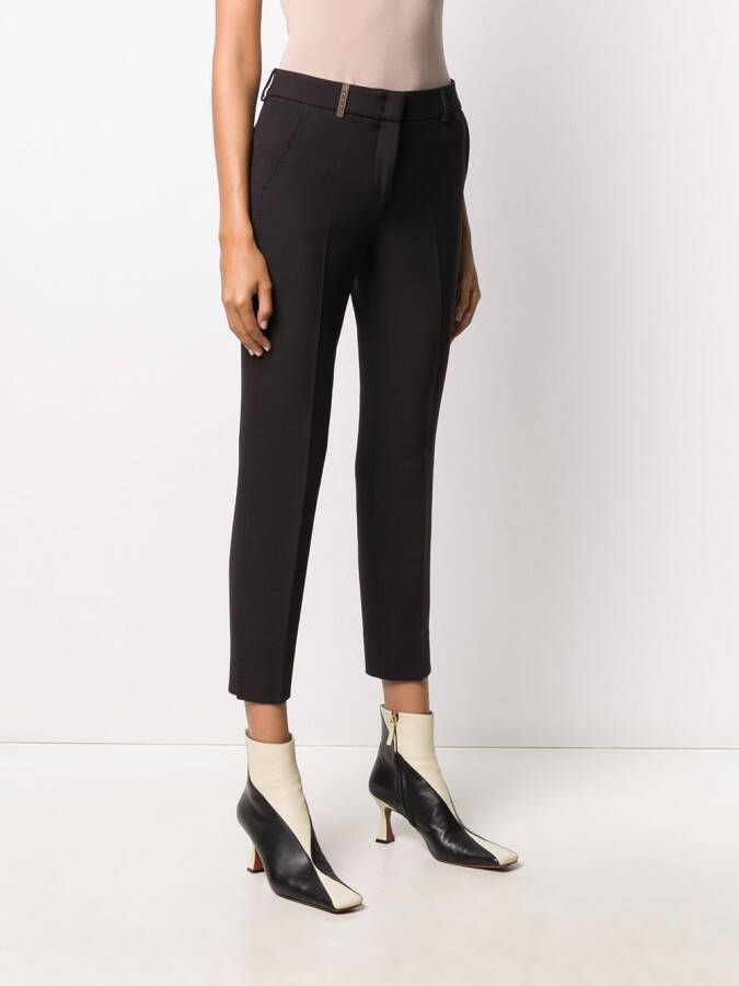 Peserico Cropped broek Zwart