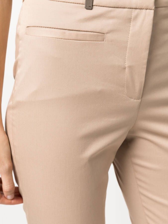 Peserico Cropped pantalon Beige