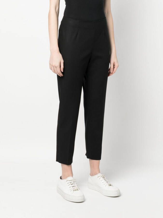 Peserico Cropped pantalon Zwart