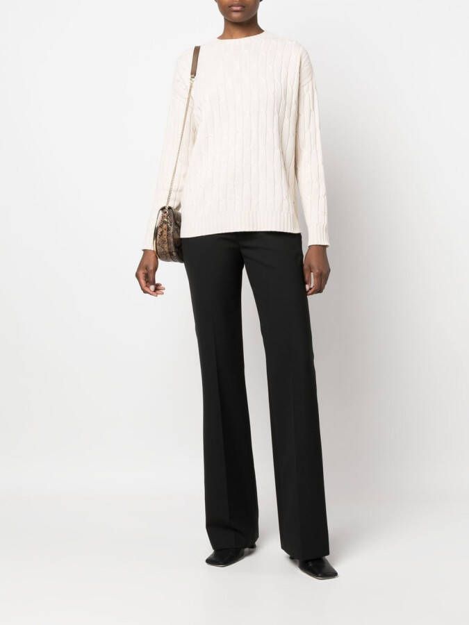 Peserico Geribbelde trui Beige