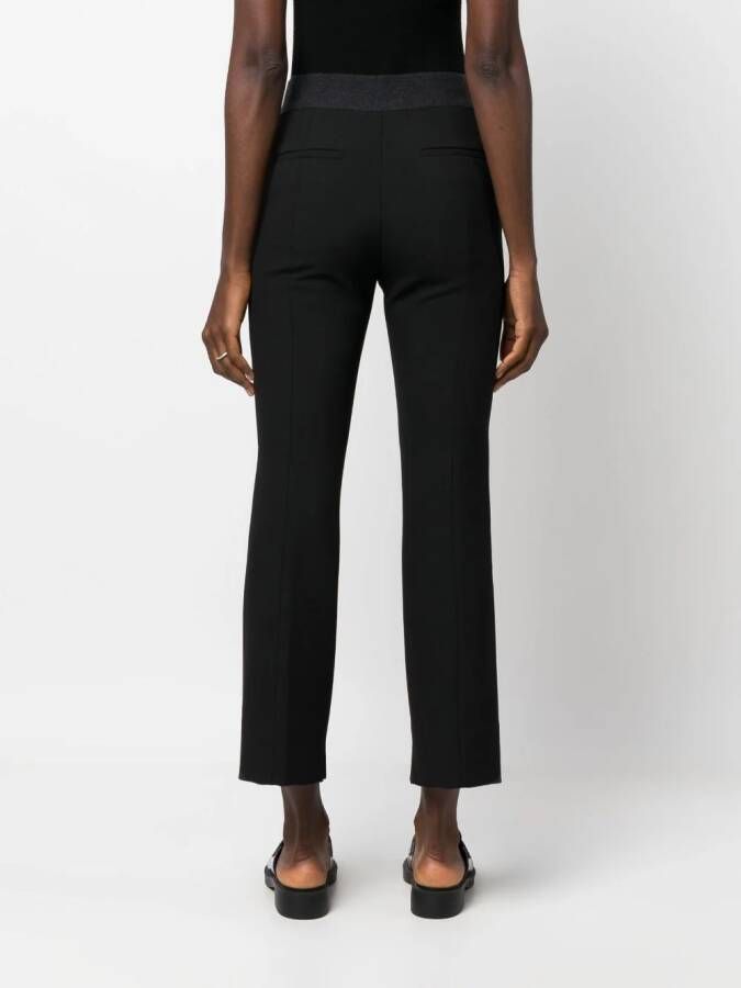 Peserico High waist broek Zwart