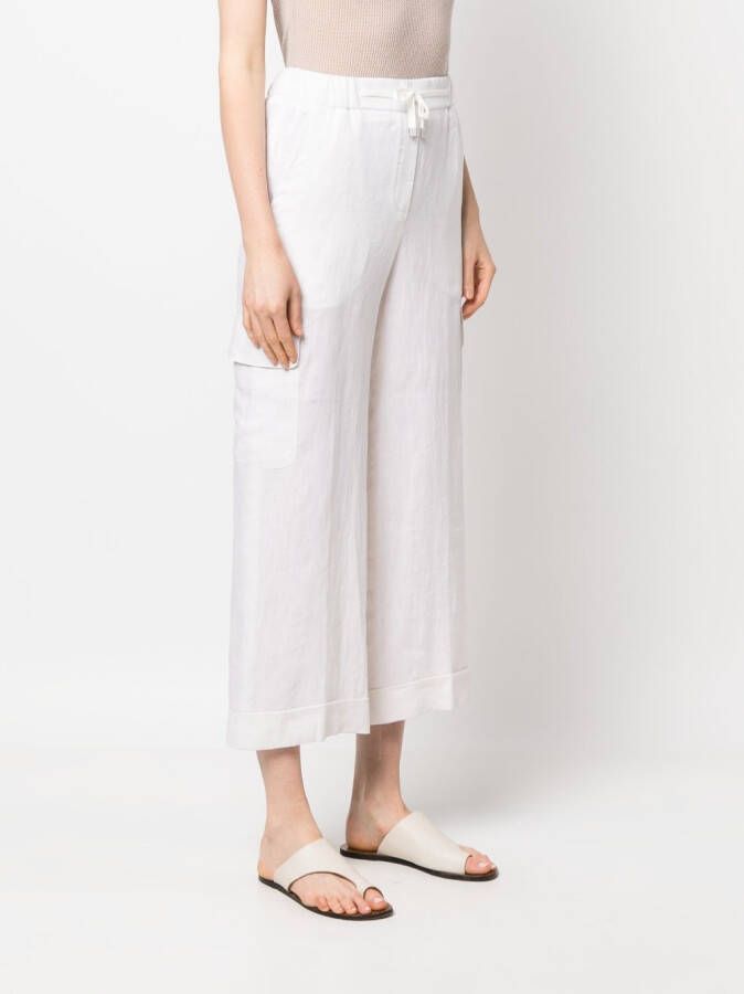 Peserico High waist broek Beige
