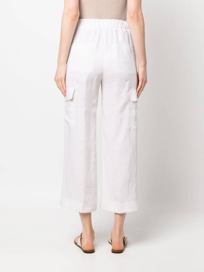 Peserico High waist broek Beige
