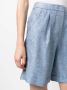 Peserico Linnen bermuda shorts Blauw - Thumbnail 5
