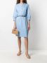 Peserico Midi-jurk met geplooide mouwen Blauw - Thumbnail 2
