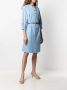 Peserico Midi-jurk met geplooide mouwen Blauw - Thumbnail 3