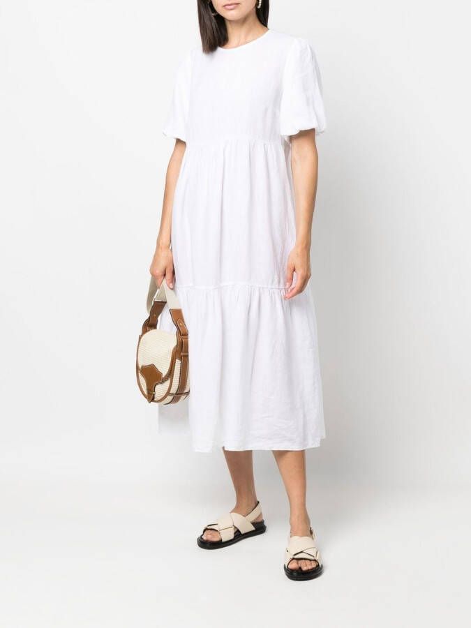 Peserico Midi-jurk met korte mouwen Wit