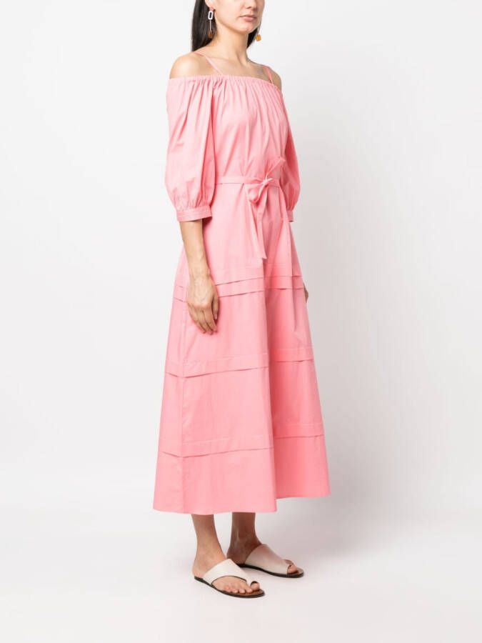 Peserico Jurk met ceintuur Roze