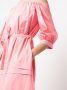 Peserico Jurk met ceintuur Roze - Thumbnail 5