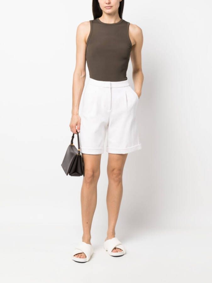 Peserico Straight shorts Beige