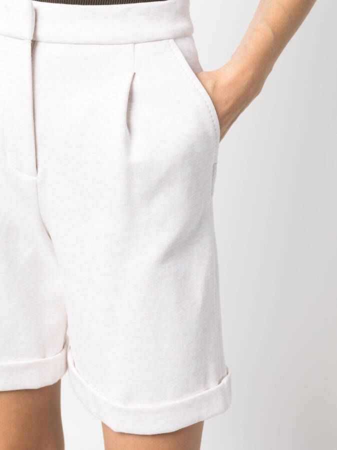 Peserico Straight shorts Beige