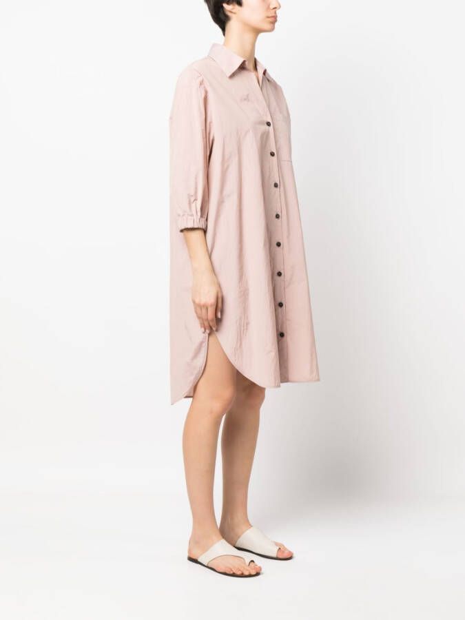 Peserico Blousejurk met cropped mouwen Roze