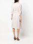 Peserico Midi-jurk met gestrikte taille Beige - Thumbnail 4